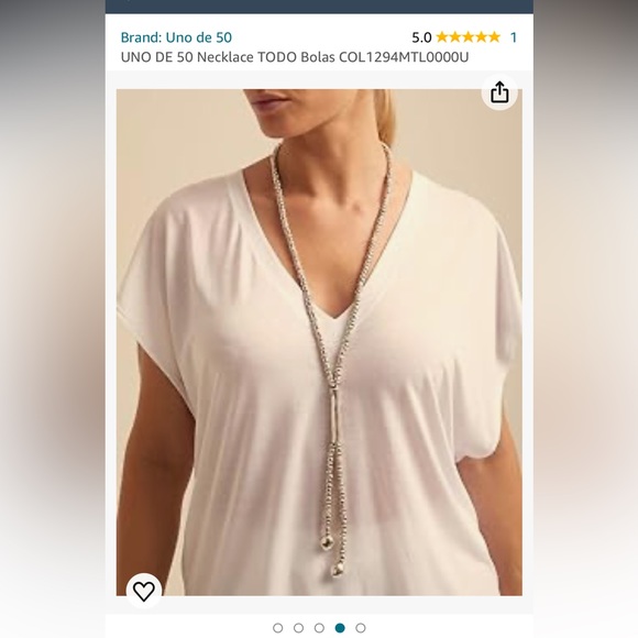 UNOde50 long statement necklace - Picture 1 of 2